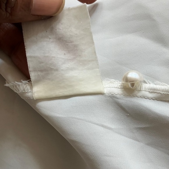 White 60s 70s vintage blouse - Picture 7 of 10